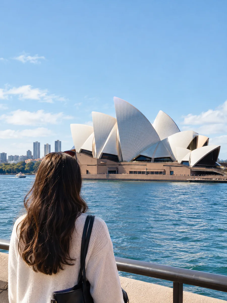 Uitzicht bij het Sydney Opera House